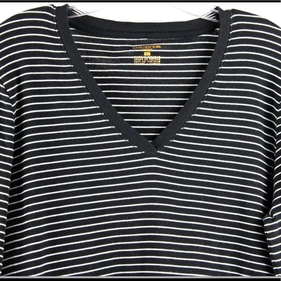 Jones New York Sport Knit Top 3/4 Sleeve XL L29 - Picture 2 of 4